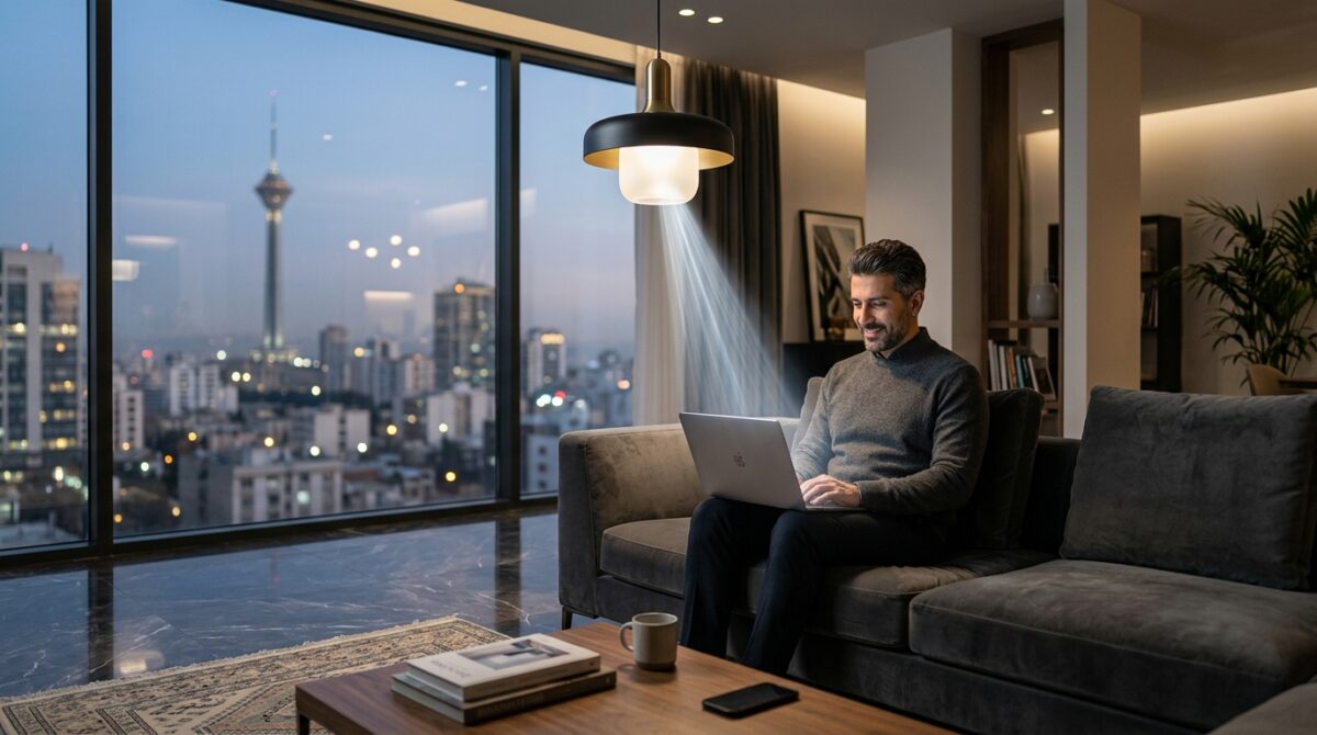 لامپ LED هوشمند با قابلیت انتقال اینترنت از طریق تکنولوژی Li-Fi