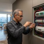 تابلو برق هوشمند با ماژول‌های DIN-Rail و کنترلر هوشمند
