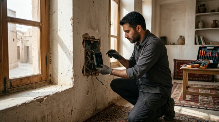 قوطی کلید سنتی و کلید هوشمند لمسی