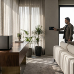 نمایش محصولات گوگل شامل Nest و Google Home Speaker در فضای خانه هوشمند