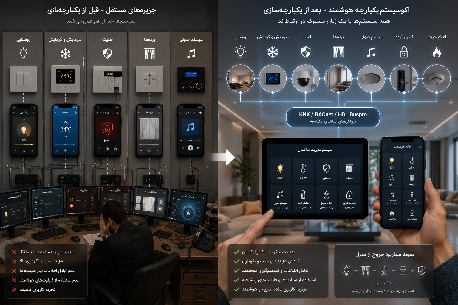 مدیریت چندین سیستم و اشتباهات آن